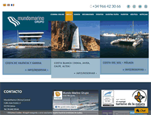 Tablet Screenshot of mundomarino.es